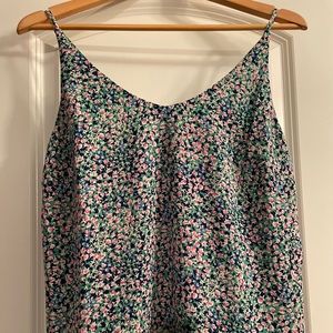 Banana Republic Green floral Cami blouse